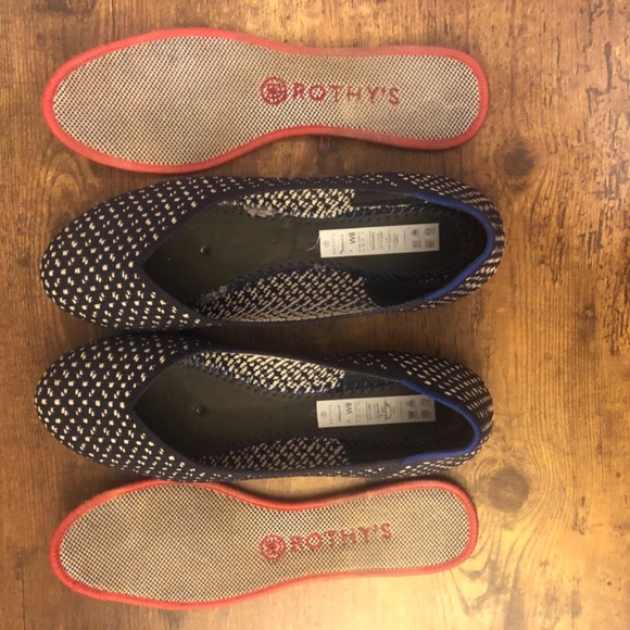 Rothy’s The Flat in Maritime Navy Honeycomb - Picture 7 of 7